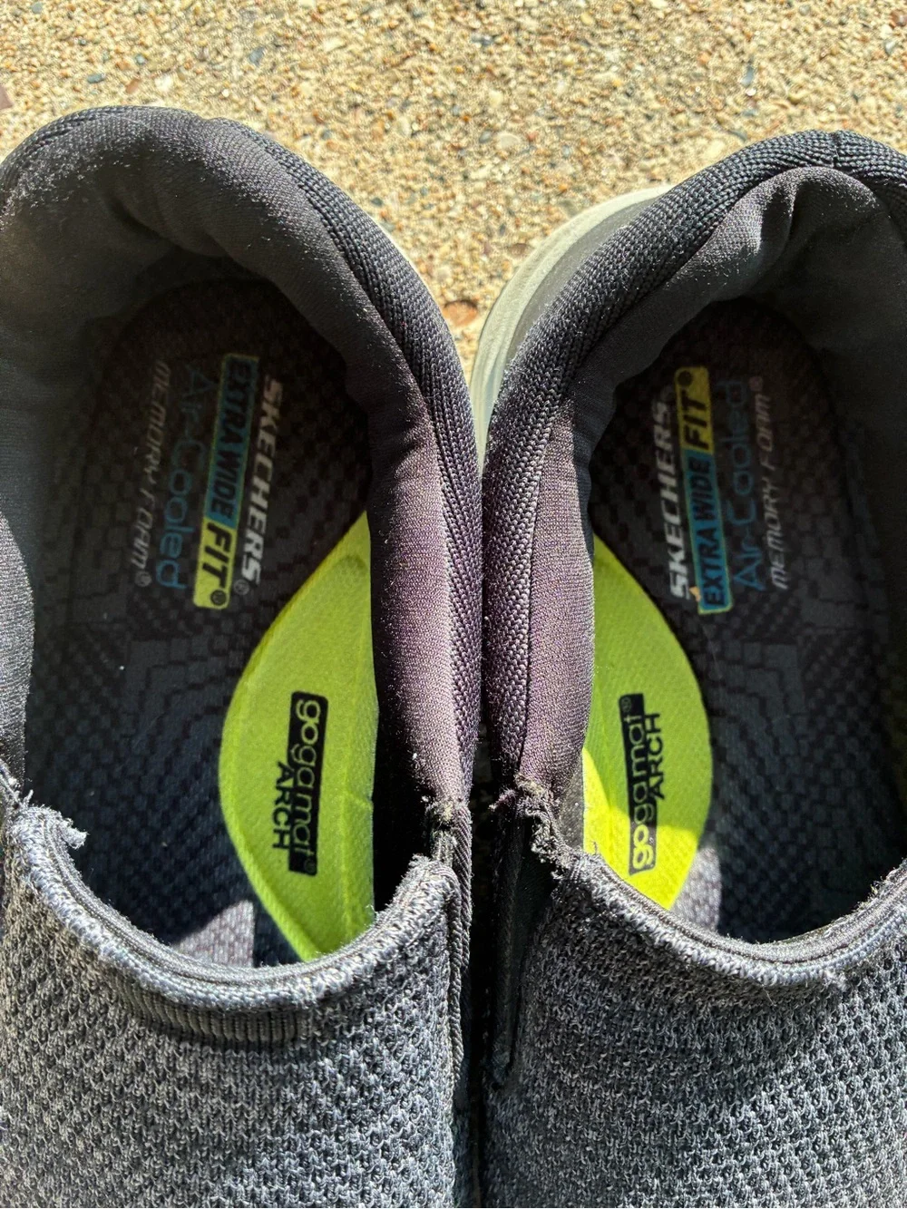 Skechers Men's Black Knit Slip-On Boat Shoes
